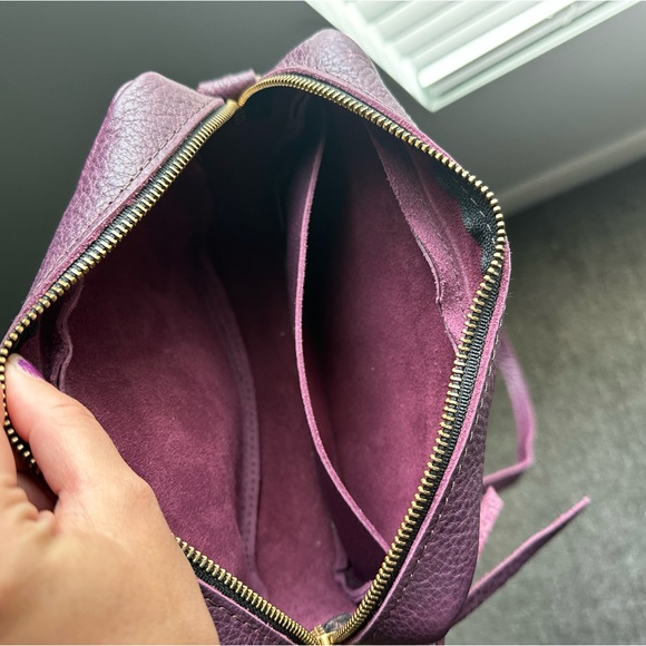 Portland leather good toaster in plum - Picture 3 of 8